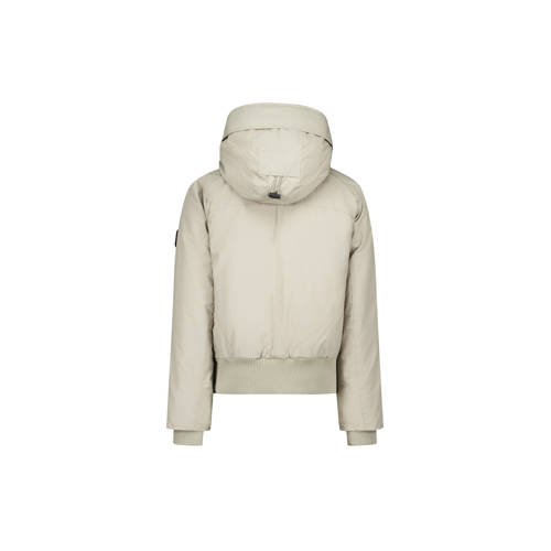 Airforce bomberjack ecru Jas Meisjes Polyester Capuchon Effen