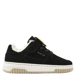 Basket Teddy Jr gevoerde suède sneakers zwart