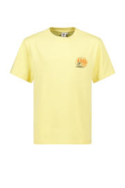 thumbnail: Lichtgele jongens America Today T-shirt van katoen met backprint, korte mouwen en ronde hals