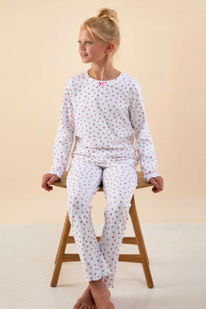 pyjama met roze bloemenprint