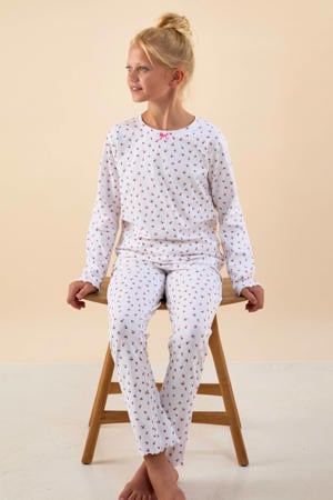 pyjama met roze bloemenprint