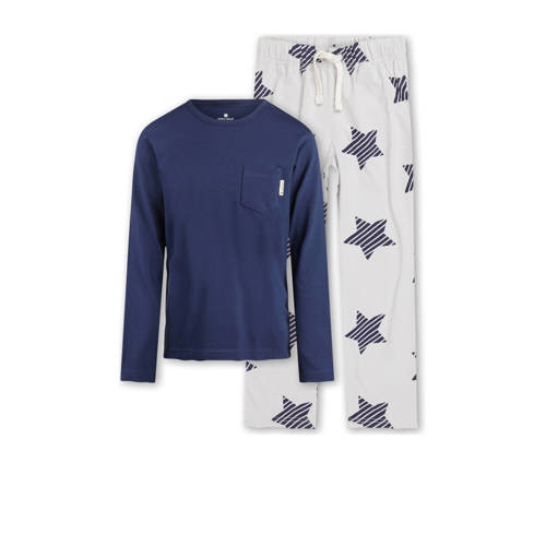 Little Label pyjama met sterrenprint broek Blauw Jongens Stretchkatoen Ronde hals - maat 146/152 afbeelding