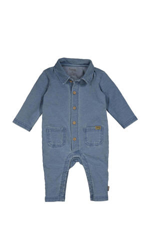 jog denim jumpsuit stone wash