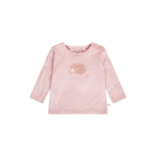 Petite Maison longsleeve roze Meisjes Katoen Ronde hals Effen - maat 68 afbeelding