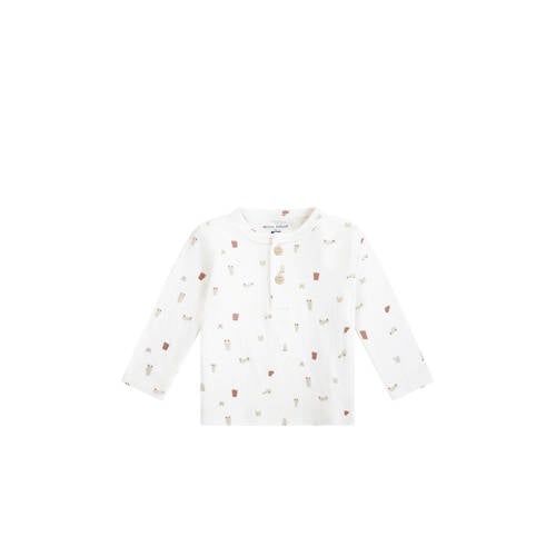 Petite Maison longsleeve wit Jongens Katoen Ronde hals All over print - maat 74 afbeelding
