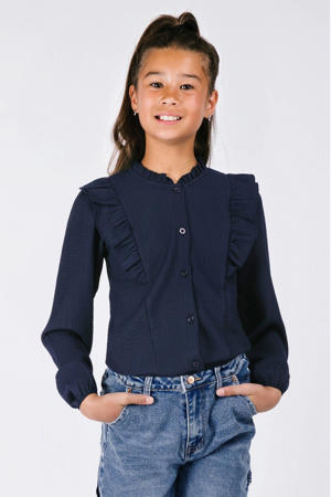 blouse blauw