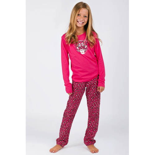 B.Nosy pyjama fuchsia Roze Meisjes Katoen Ronde hals All over print - maat 122/128 afbeelding