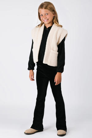 flared broek zwart