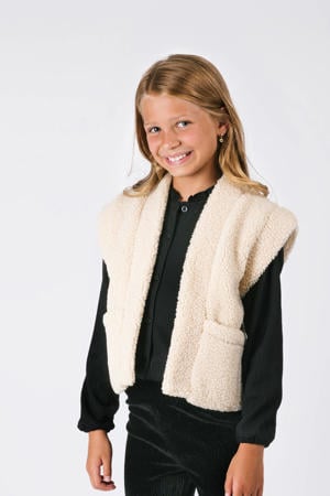 teddy gilet ecru