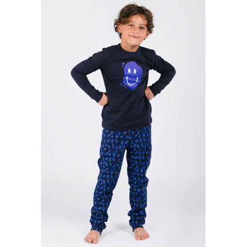 B.Nosy pyjama zwart/blauw Jongens Katoen Ronde hals All over print - maat 158/164 afbeelding