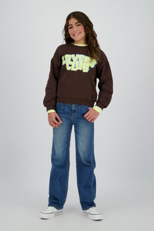 high waist wide leg jeans dark blue denim