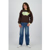 Raizzed high waist wide leg jeans dark blue denim
