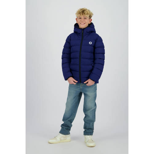 Raizzed gewatteerde jas donkerblauw Jongens Polyester Capuchon Effen - maat 152 afbeelding