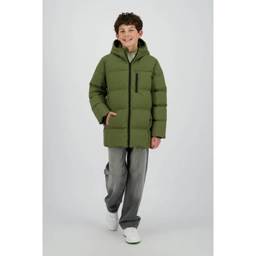 Raizzed parka donkergroen Jas Jongens Polyester Capuchon Effen