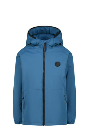 gewatteerde jas blauw