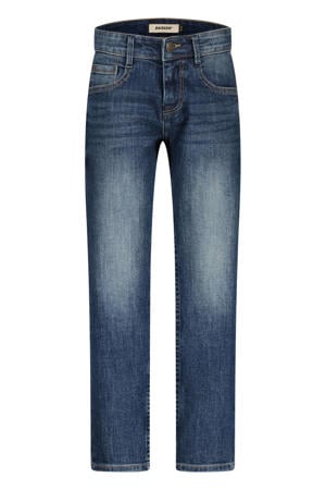 straight leg jeans dark blue denim