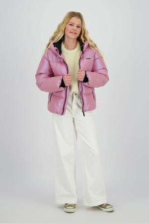 gewatteerde jas roze