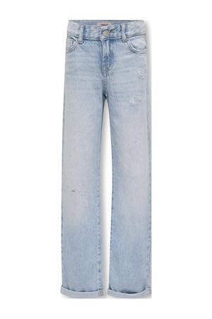 wide leg jeans light blue denim