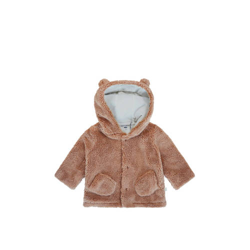 Petite Maison teddy jas bruin Effen - maat 62 | Jas van Petite Maison afbeelding