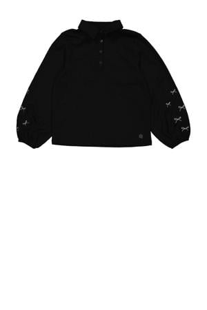 fluwelen sweater zwart