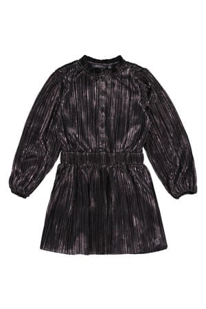 korte jurk met glitter zilver