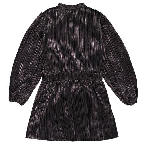 Quapi korte jurk met glitter zilver Meisjes Polyester Opstaande kraag Gemêleerd - maat 122/128 afbeelding