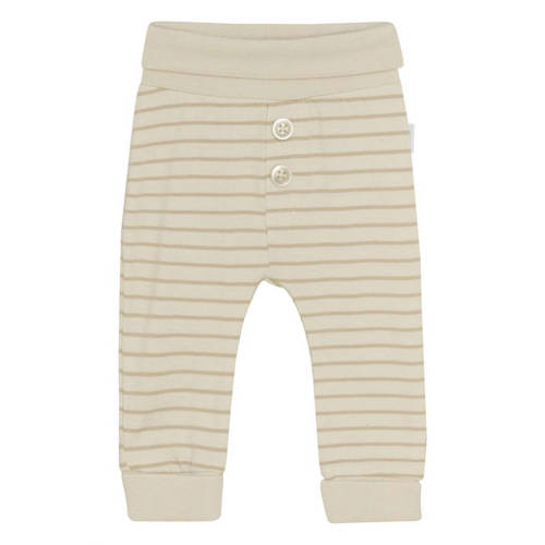 Noppies baby relaxed gestreepte casual broek ecru Jongens/Meisjes Stretchkatoen