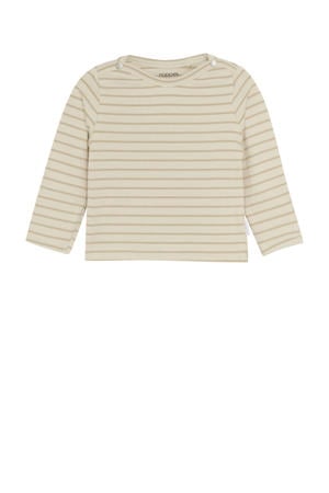gestreepte longsleeve ecru