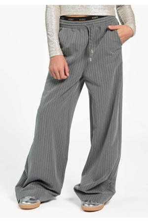 flared casual broek grijs