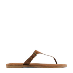   suède teenslippers camel