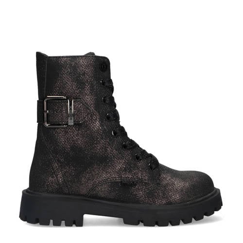 Mexx Star Super veterboots zwart Meisjes Imitatieleer Dierenprint - maat 31 afbeelding