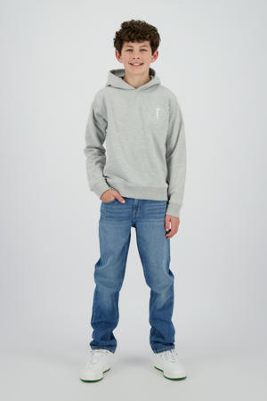 straight leg jeans dark blue denim