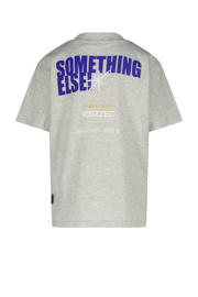 thumbnail: Grijs melange, grijs en blauwe jongens Raizzed T-shirt melange van katoen met backprint, korte mouwen en ronde hals