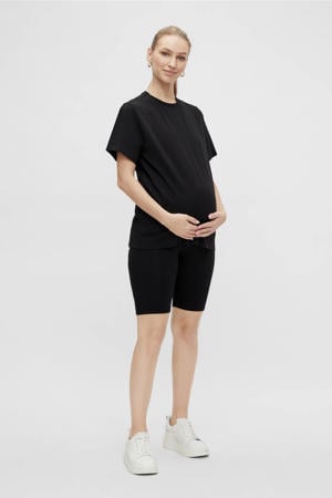 zwangerschaps T-shirt + bikershort MLSALLY zwart