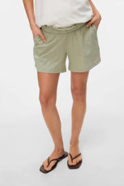 thumbnail: MAMALICIOUS regular waist zwangerschaps sweatshort grijsgroen