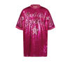 Vingino t-shirtjurk met pailletten fuchsia
