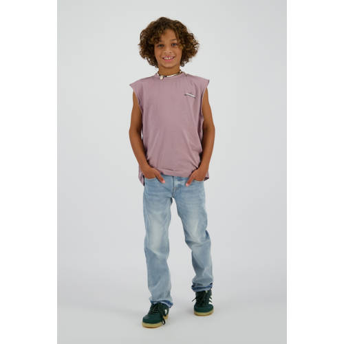 Vingino regular waist regular fit jeans light blue denim Blauw Effen - maat 158 afbeelding