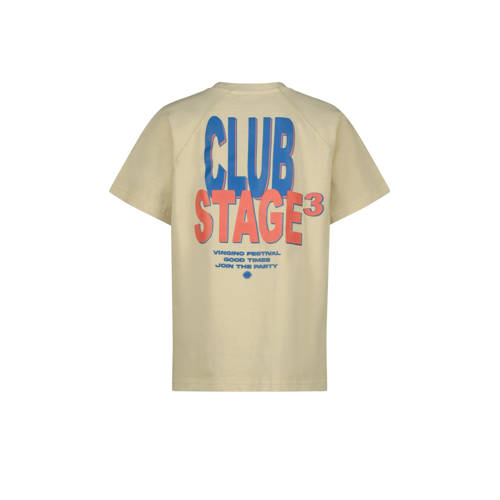 Vingino T-shirt beige Jongens Katoen Ronde hals Backprint