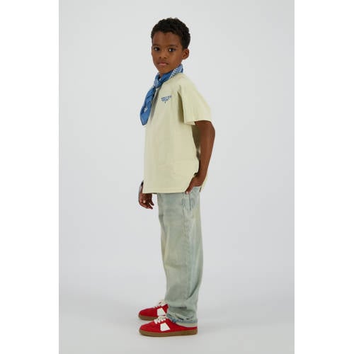 Vingino T-shirt beige Jongens Katoen Ronde hals Backprint