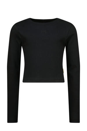 longsleeve zwart rib gebreid