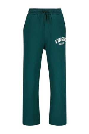 relaxed sweatpants donkergroen