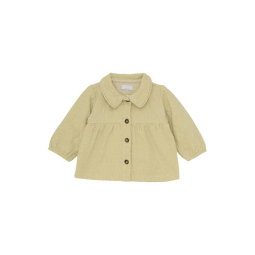 Noppies baby blouse beige Meisjes Stretchkatoen Peter Pan-kraag Effen - maat 92 afbeelding