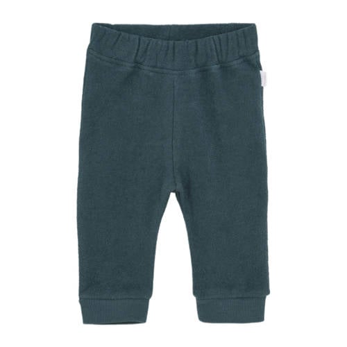 Noppies baby relaxed casual broek petrol Blauw Jongens Badstof Effen