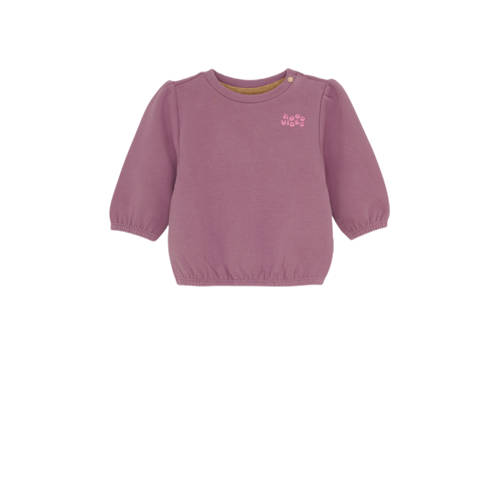 Noppies baby sweater met backprint roze Meisjes Stretchkatoen Ronde hals - maat 86 afbeelding