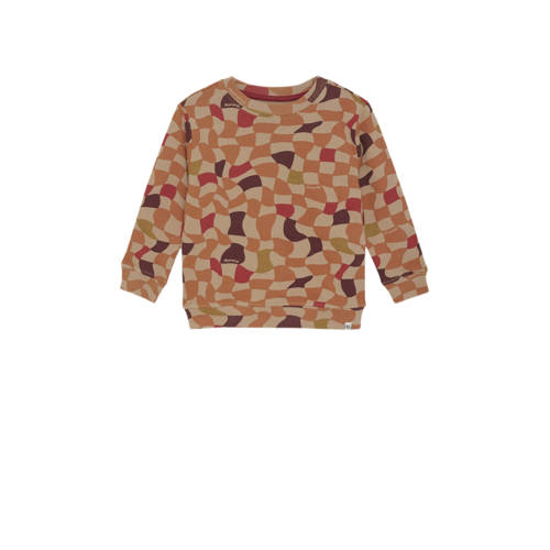 Noppies kids sweater bruin Jongens Katoen Ronde hals All over print - maat 140 afbeelding