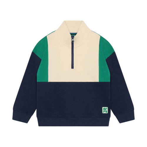 Noppies kids sweater blauw Jongens Katoen Opstaande kraag Meerkleurig - maat 128 afbeelding