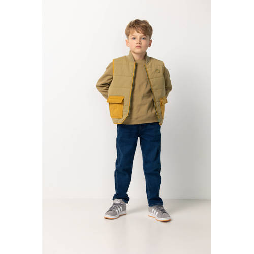 Noppies kids relaxed regular waist regular fit jeans dark blue denim Blauw Jongens Stretchdenim - maat 122 afbeelding
