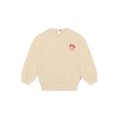 Noppies kids longsleeve ecru Meisjes Katoen Ronde hals Effen - maat 116 afbeelding