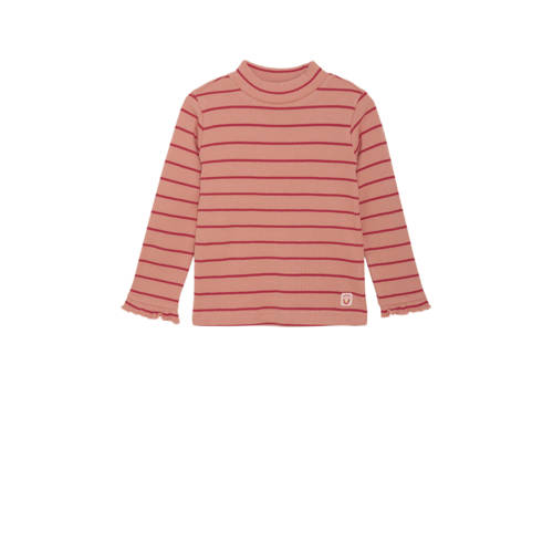 Noppies kids gestreepte longsleeve roze Meisjes Katoen Opstaande kraag - maat 134 afbeelding