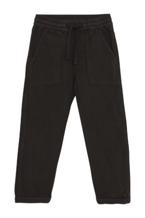 regular casual broek donkerbruin